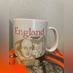 ENGLAND Shakespeare Starbucks Coffee Mini Mug Collectors Series 16 fl oz/473 ml